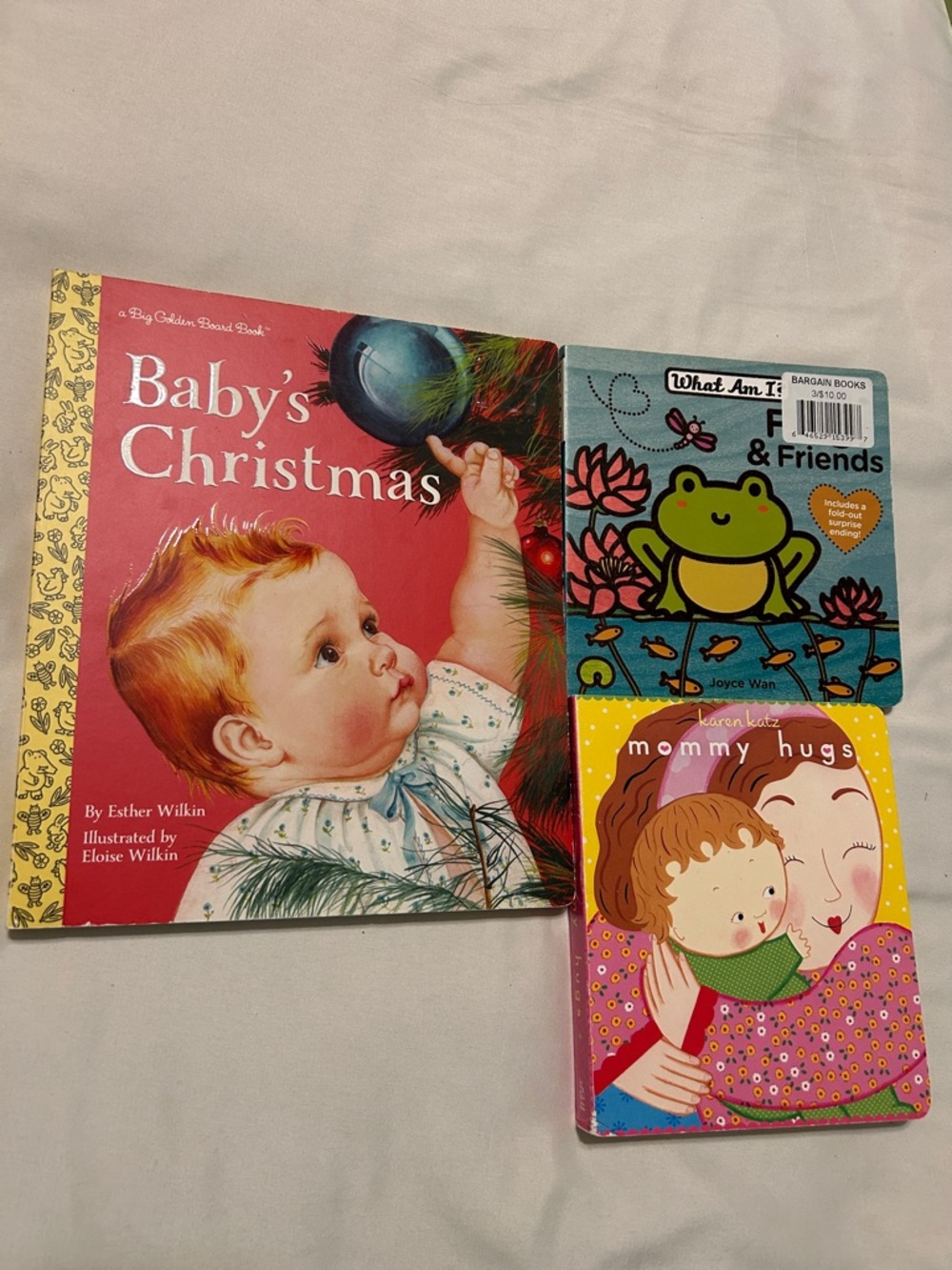 ⛱️💲1️⃣2️⃣ Sale Board book lot Baby’s Christmas Eloise Wilkin, Mommy Hugs Frog &